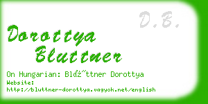 dorottya bluttner business card